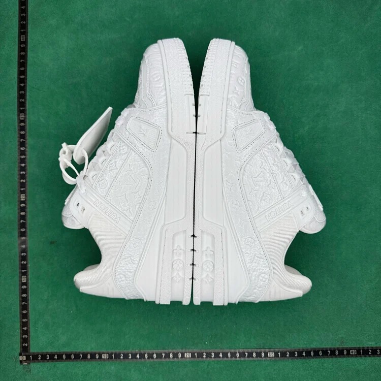 (Customized models are shipped in 3-7 days) TT 6 patent cow leather round toe lace-up pattern embossed low-top sneakers image 3