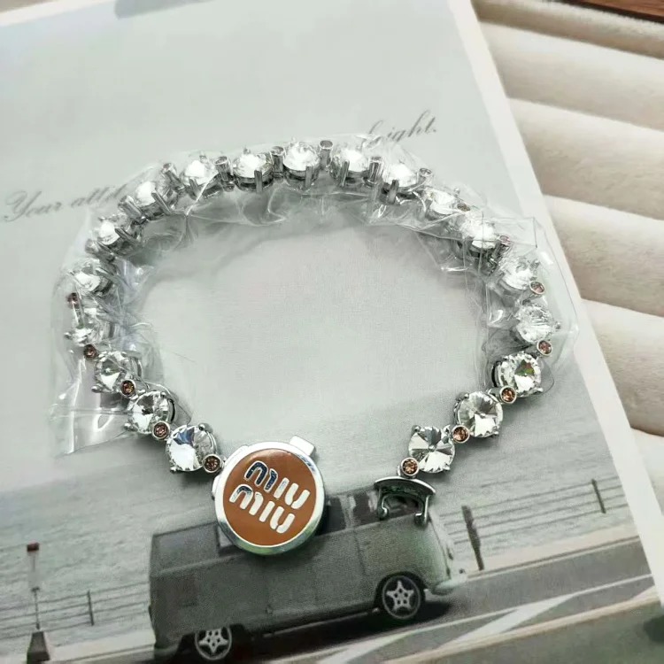 Miss Miao 5A zircon sweet cool necklace heavy polished glue cute women's bracelet summer macaron cooling necklace