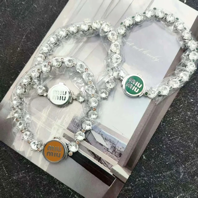 Miss Miao 5A zircon sweet cool necklace heavy polished glue cute women's bracelet summer macaron cooling necklace