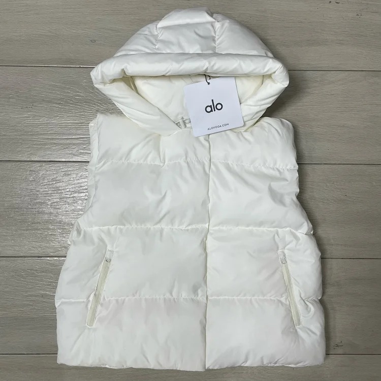 SJ0 warm hooded versatile vest down jacket
