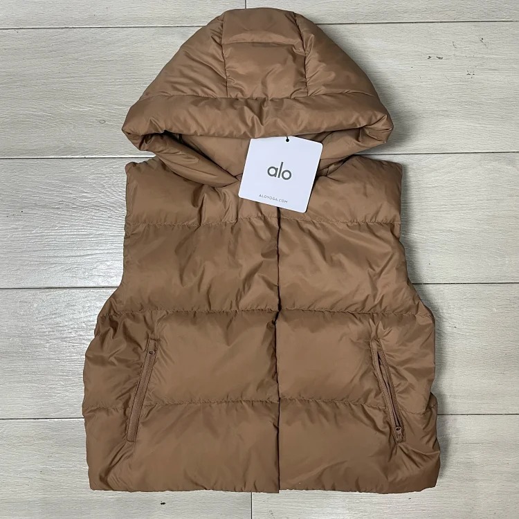 SJ0 warm hooded versatile vest down jacket