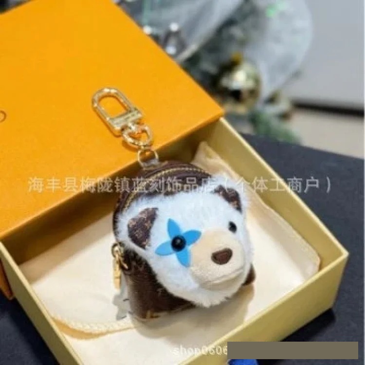 New Dai Bear Headphone Bag Keychain Owl Mini Bag Pendant Accessories Plush Pendant