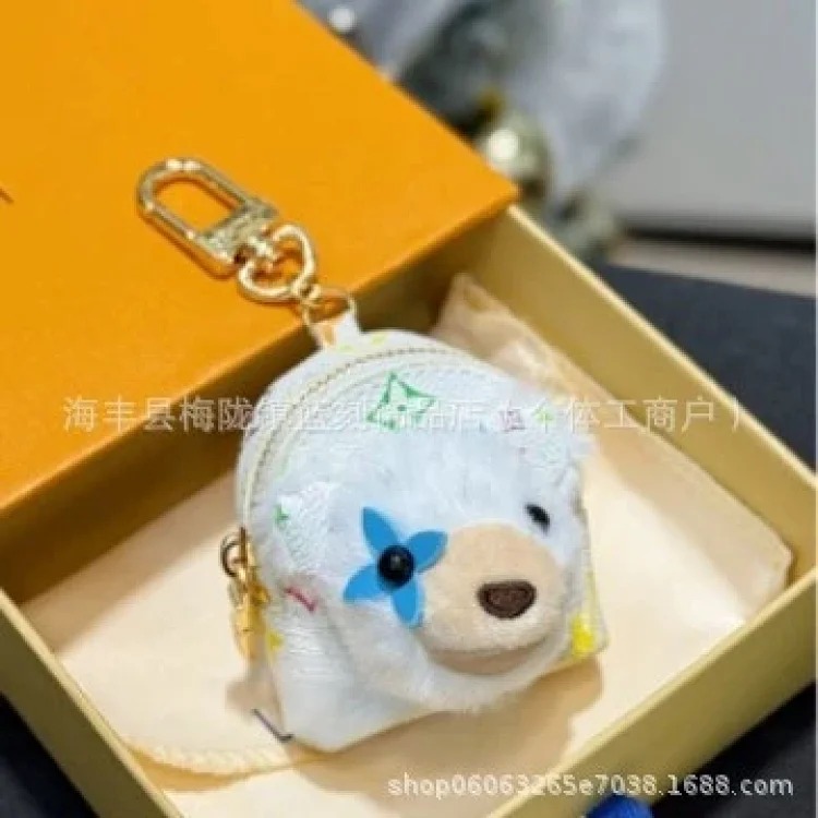 New Dai Bear Headphone Bag Keychain Owl Mini Bag Pendant Accessories Plush Pendant