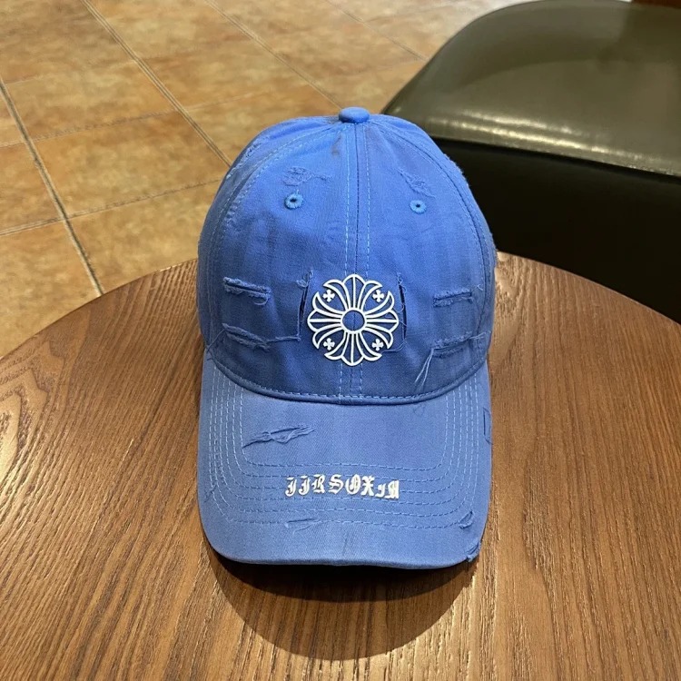 KLX09 25 new summer style ripped embroidered soft top peaked cap