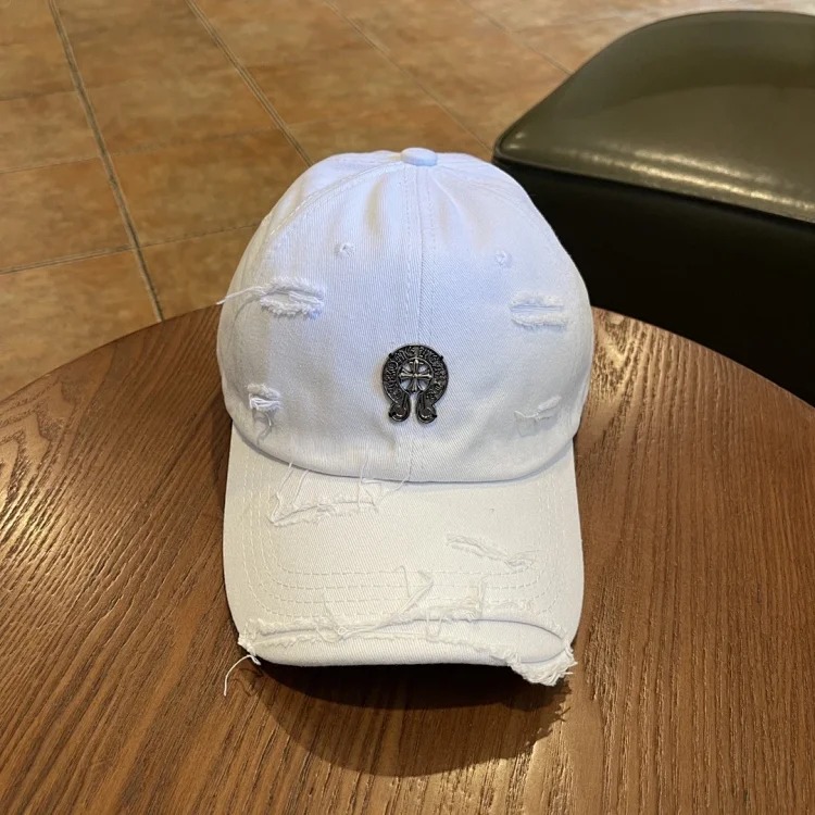KLX09 25 new summer style ripped embroidered soft top peaked cap