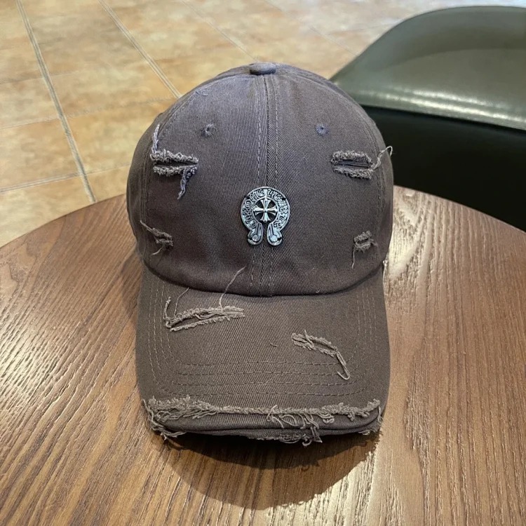 KLX09 25 new summer style ripped embroidered soft top peaked cap
