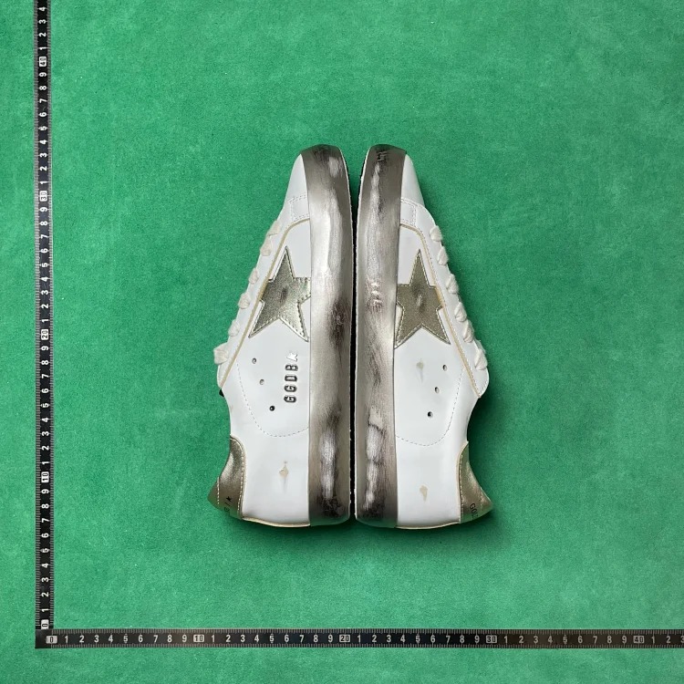 BD5 cowhide patent leather distressed anti-slip comfortable sneakers image 3