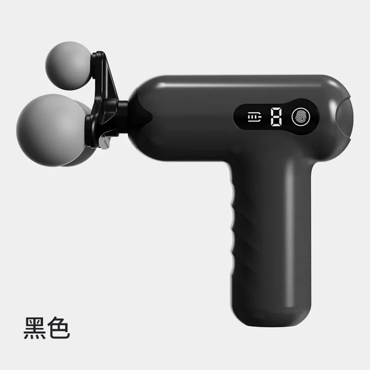 Mini Fascia Gun Three-Ball Silicone Massage Gun Shoulder, Neck, Head, Whole Body Muscle Deep Relaxation, Facial Beauty Massager
