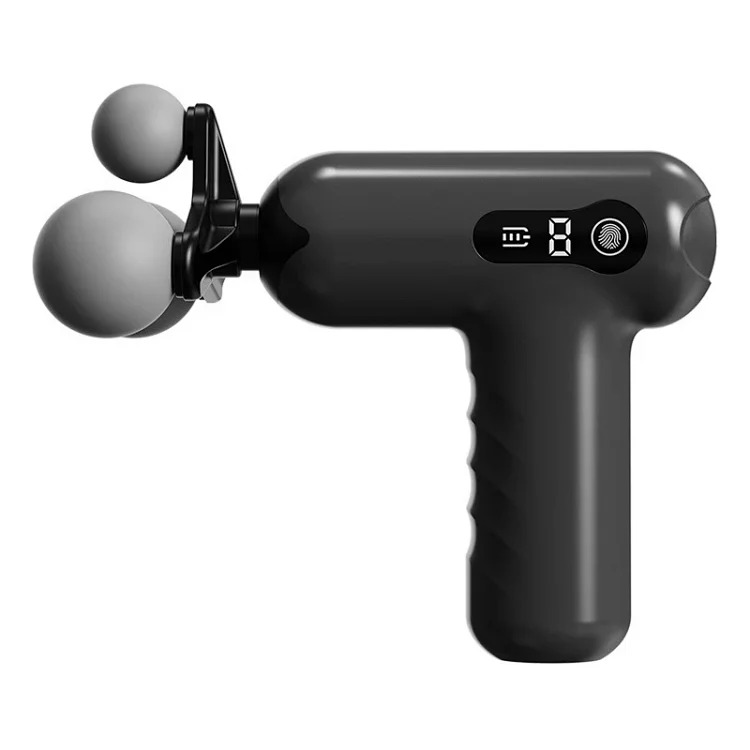 Mini Fascia Gun Three-Ball Silicone Massage Gun Shoulder, Neck, Head, Whole Body Muscle Deep Relaxation, Facial Beauty Massager