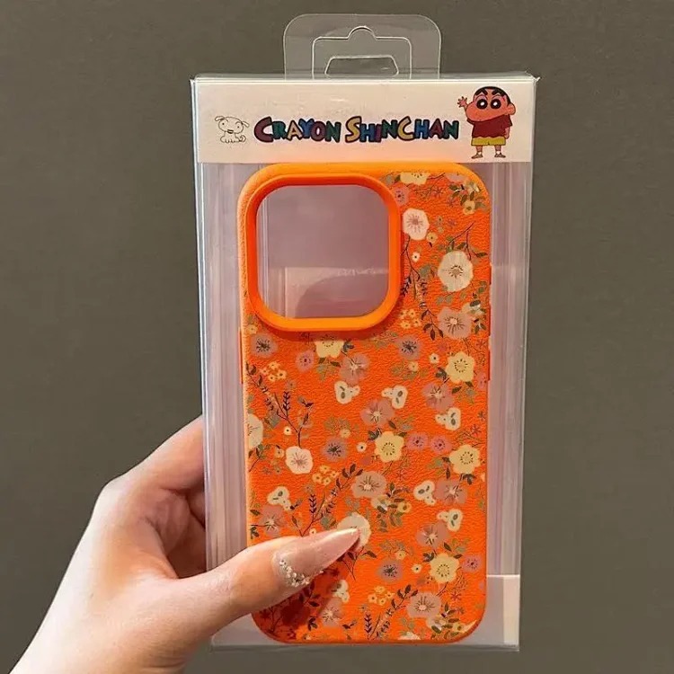 Cross-border popular leaf floral suitable for Apple IPhone13pro/17/15promax mobile phone case leather