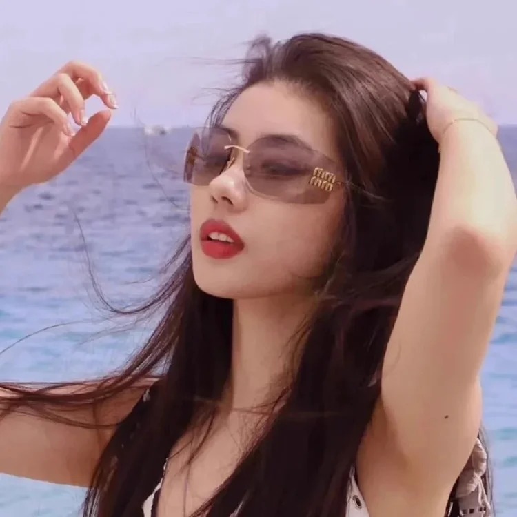 Frames with the same style, anti-UV, women's sunglasses, no sunglasses, high-end