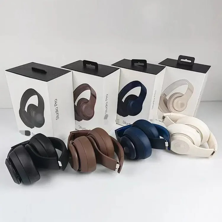 JS. Cross-border popular studio pro recording engineer 4th generation three-dimensional cotton head-mounted wireless Bluetooth pop-up music headphones