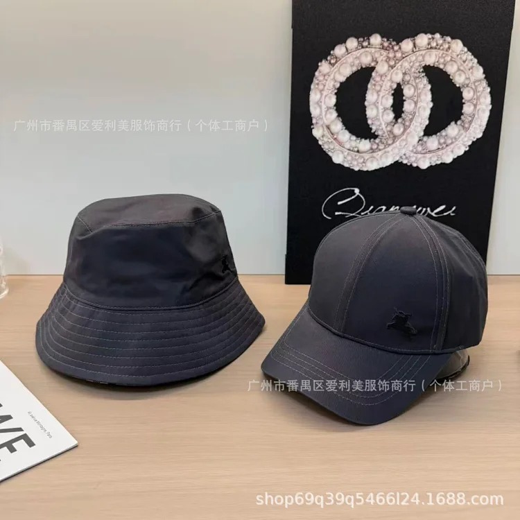 New double-sided fisherman hat embroidered adult fisherman hat double-sided wearable solid color flat top windproof camping fisherman hat