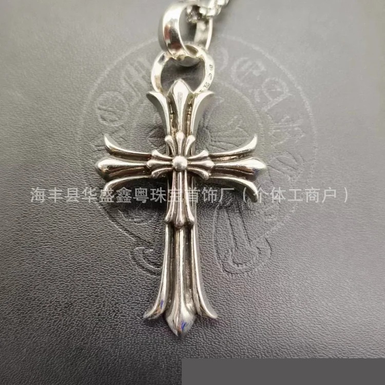 Crow European and American retro sword angel brand hip-hop sword cross pendant jewelry for men and women same style copper wholesale