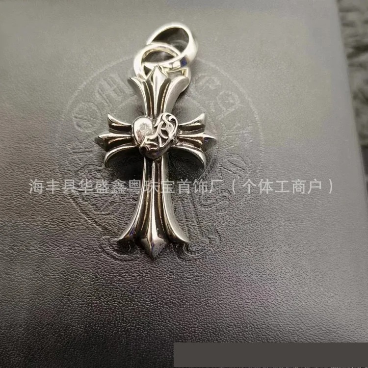 Crow European and American retro sword angel brand hip-hop sword cross pendant jewelry for men and women same style copper wholesale