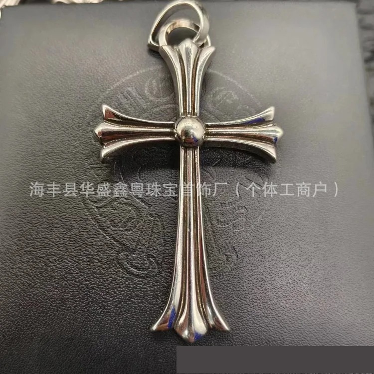 Crow European and American retro sword angel brand hip-hop sword cross pendant jewelry for men and women same style copper wholesale