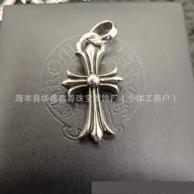 Crow European and American retro sword angel brand hip-hop sword cross pendant jewelry for men and women same style copper wholesale