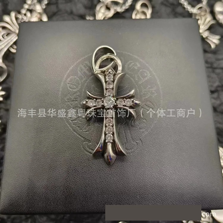Crow European and American retro sword angel brand hip-hop sword cross pendant jewelry for men and women same style copper wholesale