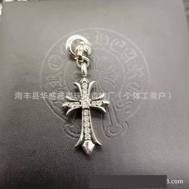 Crow European and American retro sword angel brand hip-hop sword cross pendant jewelry for men and women same style copper wholesale