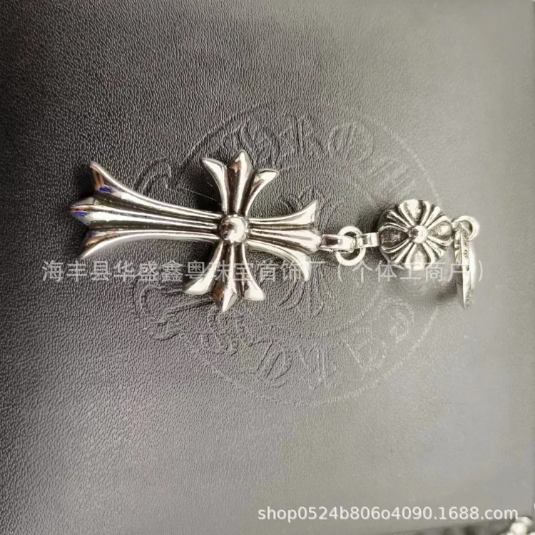Crow European and American retro sword angel brand hip-hop sword cross pendant jewelry for men and women same style copper wholesale