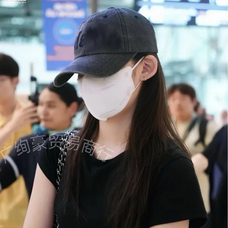 Korean matki baseball cap new heavy industry embroidered letter logo versatile retro peaked cap
