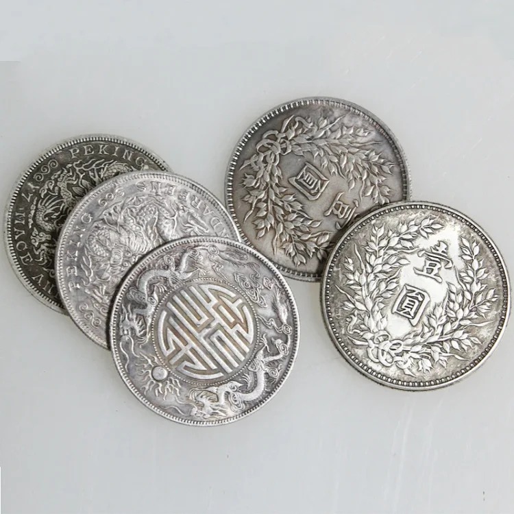 Manufacturer's spot wholesale antique silver dollar, Yuan Datou silver dollar, antique coin, Shuanglong Guangxu silver dollar, antique silver coin