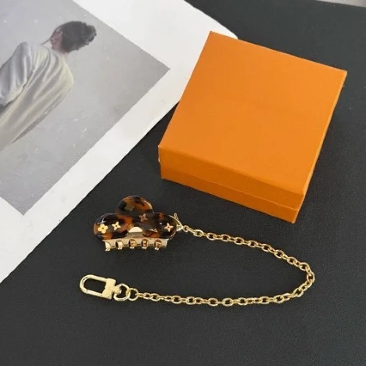 Acetate metal gripper pendant 2025 new printed shark clip pendant high-end bag small pendant
