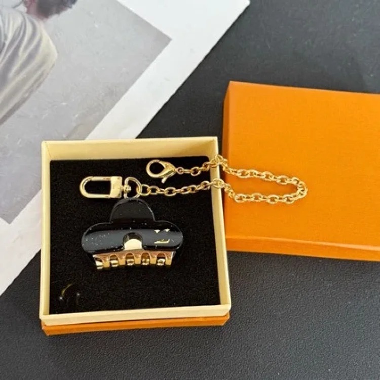 Acetate metal gripper pendant 2025 new printed shark clip pendant high-end bag small pendant