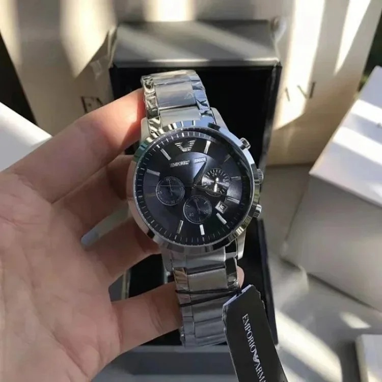 Boutique watch Ama pointer three-eye multi-functional business quartz watch stainless steel band quartz watch for men