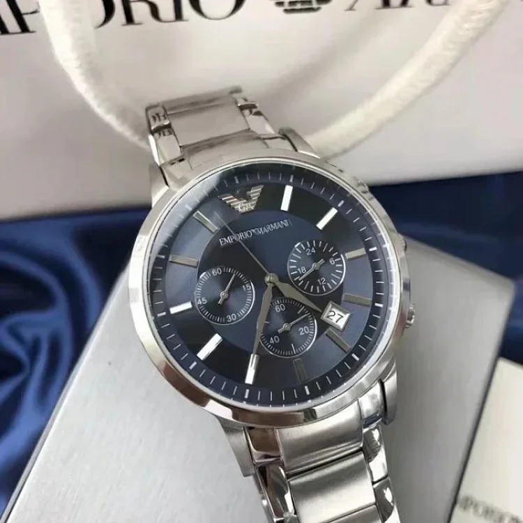 Boutique watch Ama pointer three-eye multi-functional business quartz watch stainless steel band quartz watch for men