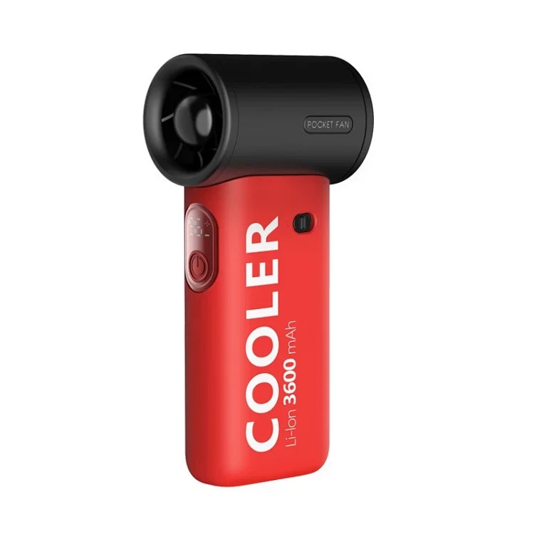 New violent turbine high-speed handheld fan outdoor portable rechargeable USB stepless speed adjustment high wind power 100 gears