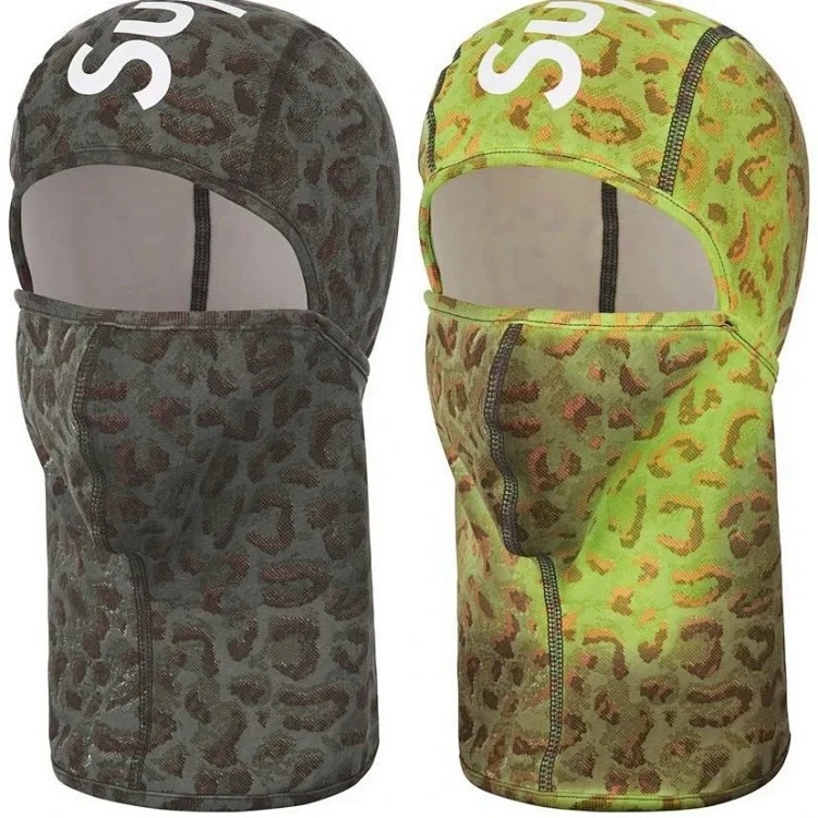 Cross-border foreign trade Supreme temperature-sensitive color-changing mask winter windproof warm headgear knitted hat pullover hat trend