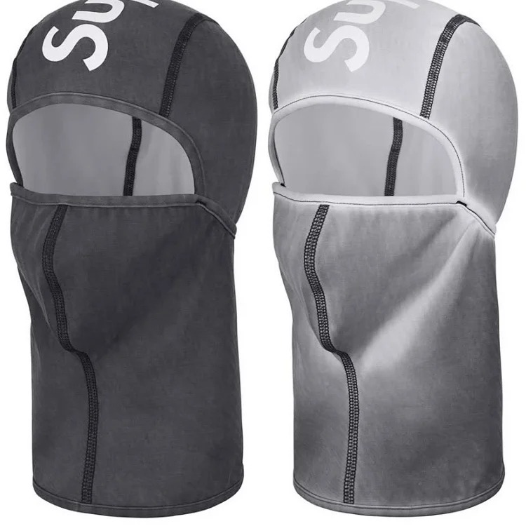 Cross-border foreign trade Supreme temperature-sensitive color-changing mask winter windproof warm headgear knitted hat pullover hat trend