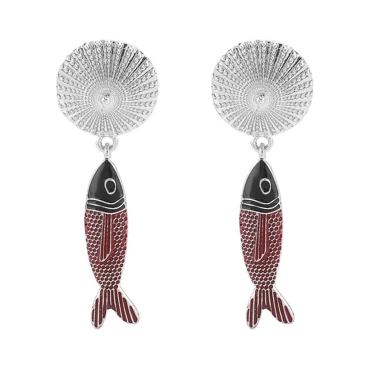Summer bohemian vacation style accessories, marine life pendant earrings, light luxury and high-end foreign trade shell jewelry