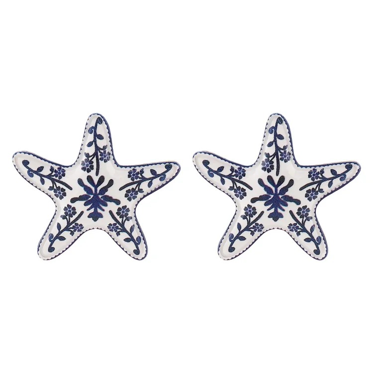 Summer bohemian vacation style accessories, marine life pendant earrings, light luxury and high-end foreign trade shell jewelry