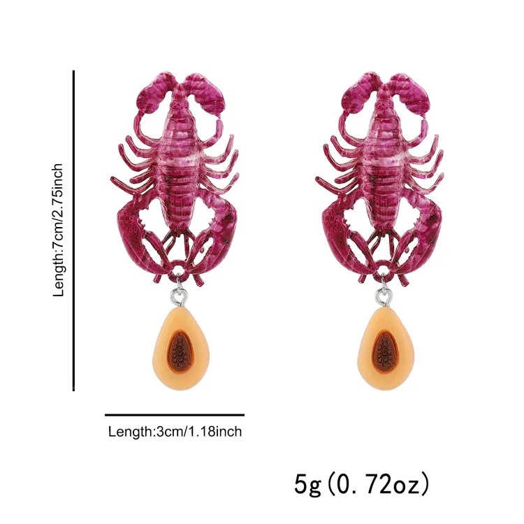 Summer bohemian vacation style accessories, marine life pendant earrings, light luxury and high-end foreign trade shell jewelry
