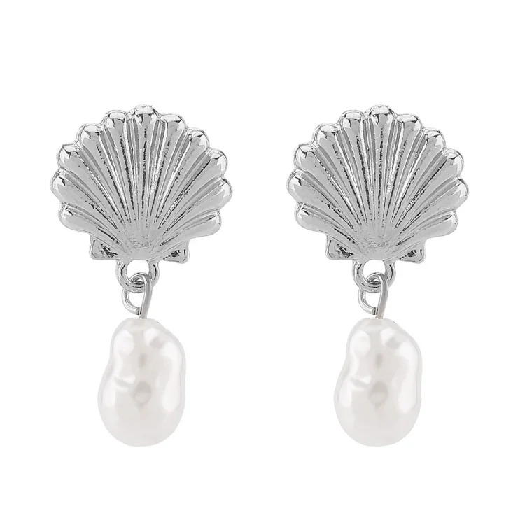 Summer bohemian vacation style accessories, marine life pendant earrings, light luxury and high-end foreign trade shell jewelry