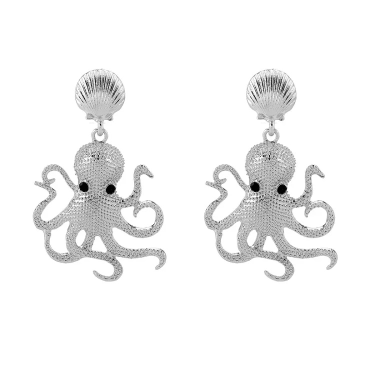 Summer bohemian vacation style accessories, marine life pendant earrings, light luxury and high-end foreign trade shell jewelry