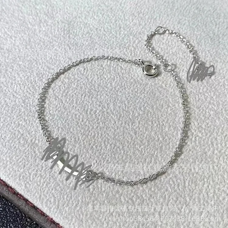 Seiko Mini Smiley Face Bracelet Plated 18K Gold Dijia Smile Glossy Diamond Full Diamond Smiley Face Bracelet image 2
