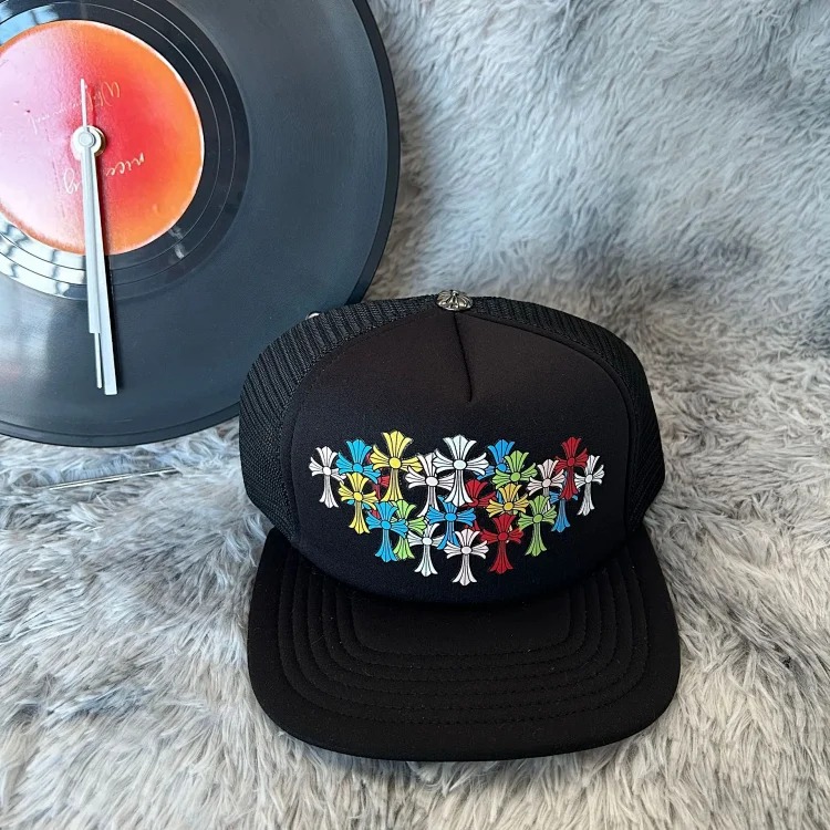 Correct of Crow Embroidery Printed Baseball Cap Peaked Cap Casual Versatile Uniform Style for Men and Women Foreign Trade Factory Spot