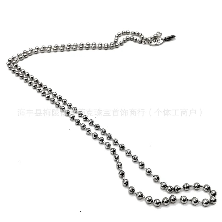 Chrome Hearts CH Crowe necklace s925 standard retro old cross anchor pendant casual matching necklace Europe and America cross-border