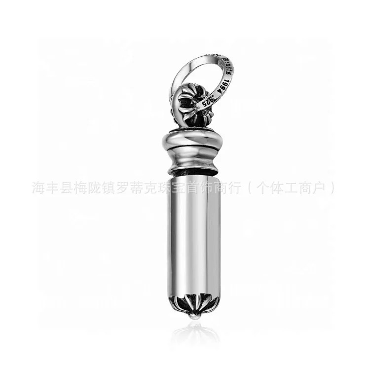 Chrome Hearts CH Crowe necklace s925 standard retro old cross anchor pendant casual matching necklace Europe and America cross-border
