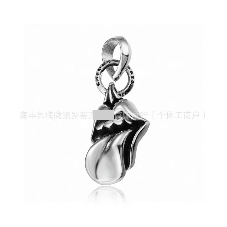 Chrome Hearts CH Crowe necklace s925 standard retro old cross anchor pendant casual matching necklace Europe and America cross-border
