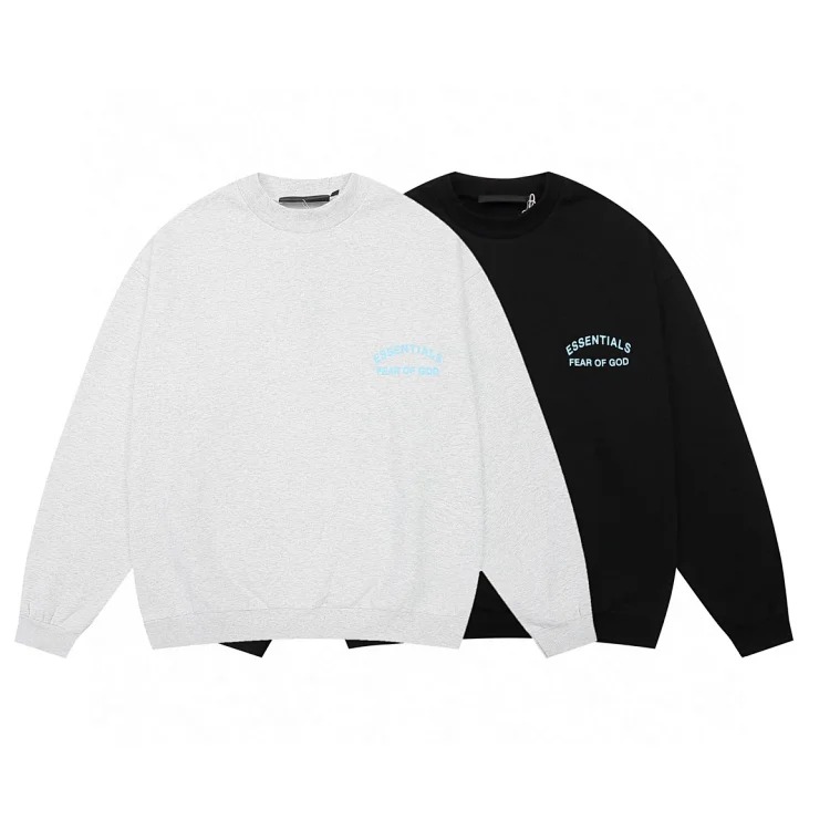 Fear of God ESSENTIALS fearofdog FOG printed crew neck sweatshirt