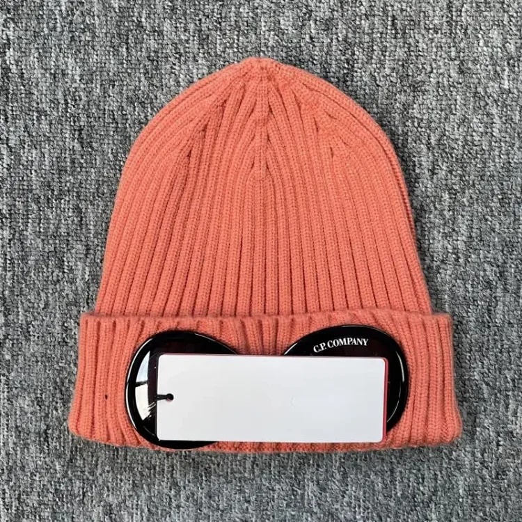 C.P. Company New ribbed CP glasses autumn and winter knitted hats for men and women outdoor warm couple WINTER eye protection and warmth image 4