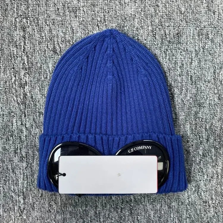 C.P. Company New ribbed CP glasses autumn and winter knitted hats for men and women outdoor warm couple WINTER eye protection and warmth image 6
