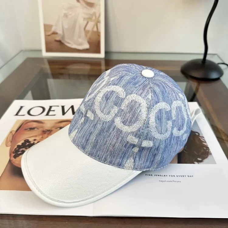 Source Factory Denim Color Block Letter Casual Peaked Cap Outdoor Sports Sun Hat Student Baseball Cap Wholesale