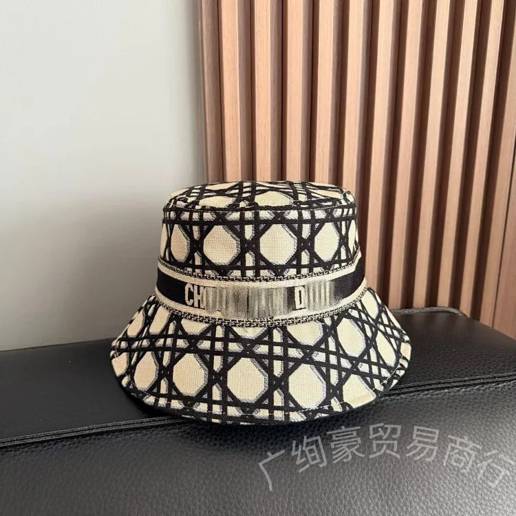 Gucci D family fisherman hat letter webbing internet celebrity same style European and American big brand popular basin hat outdoor sun hat for women