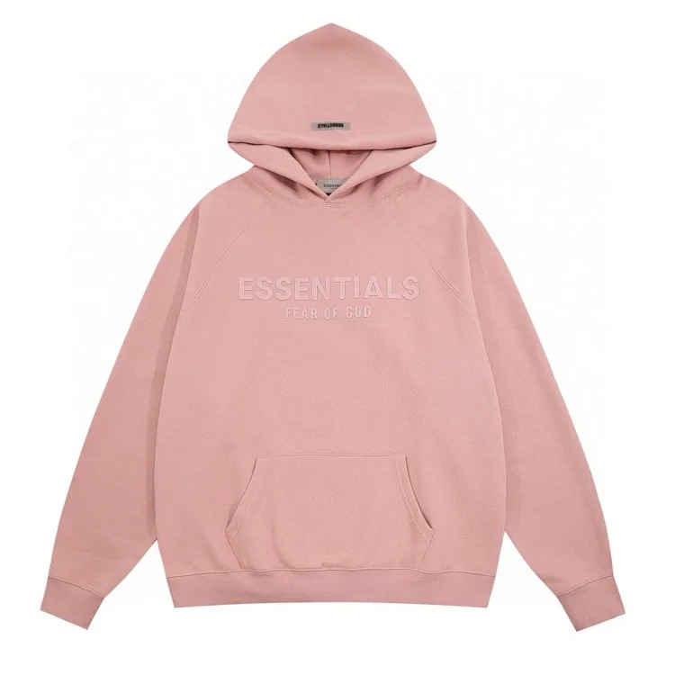 New ESSENTIALS FEAR OF GOD FOG Hoodie Front Letters Velvet Hooded Sweatshirt