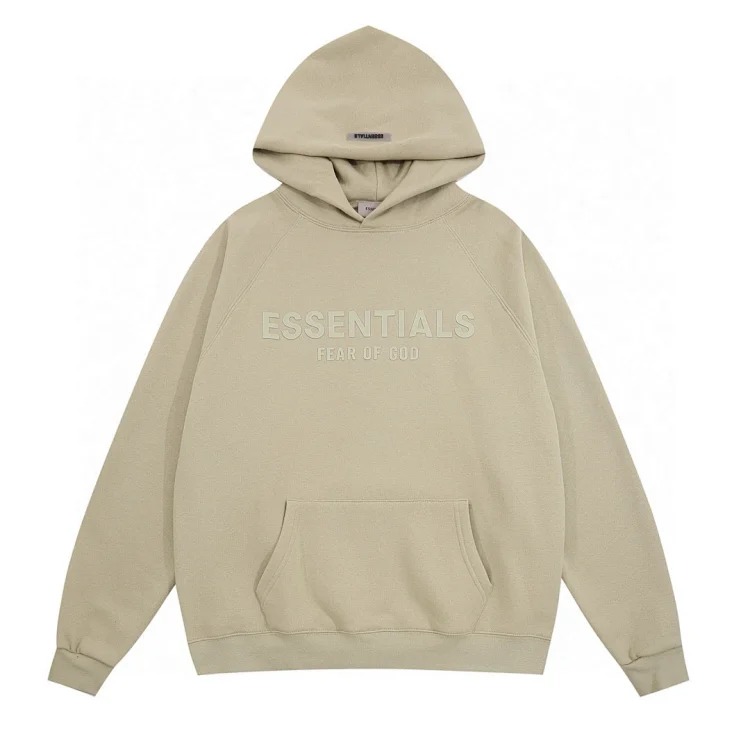 New ESSENTIALS FEAR OF GOD FOG Hoodie Front Letters Velvet Hooded Sweatshirt